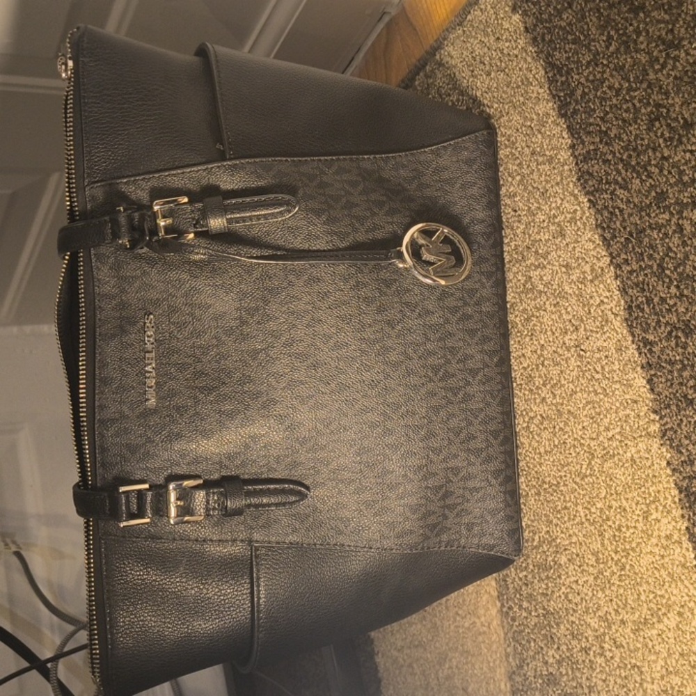 Michael Kors Black Leather Tote